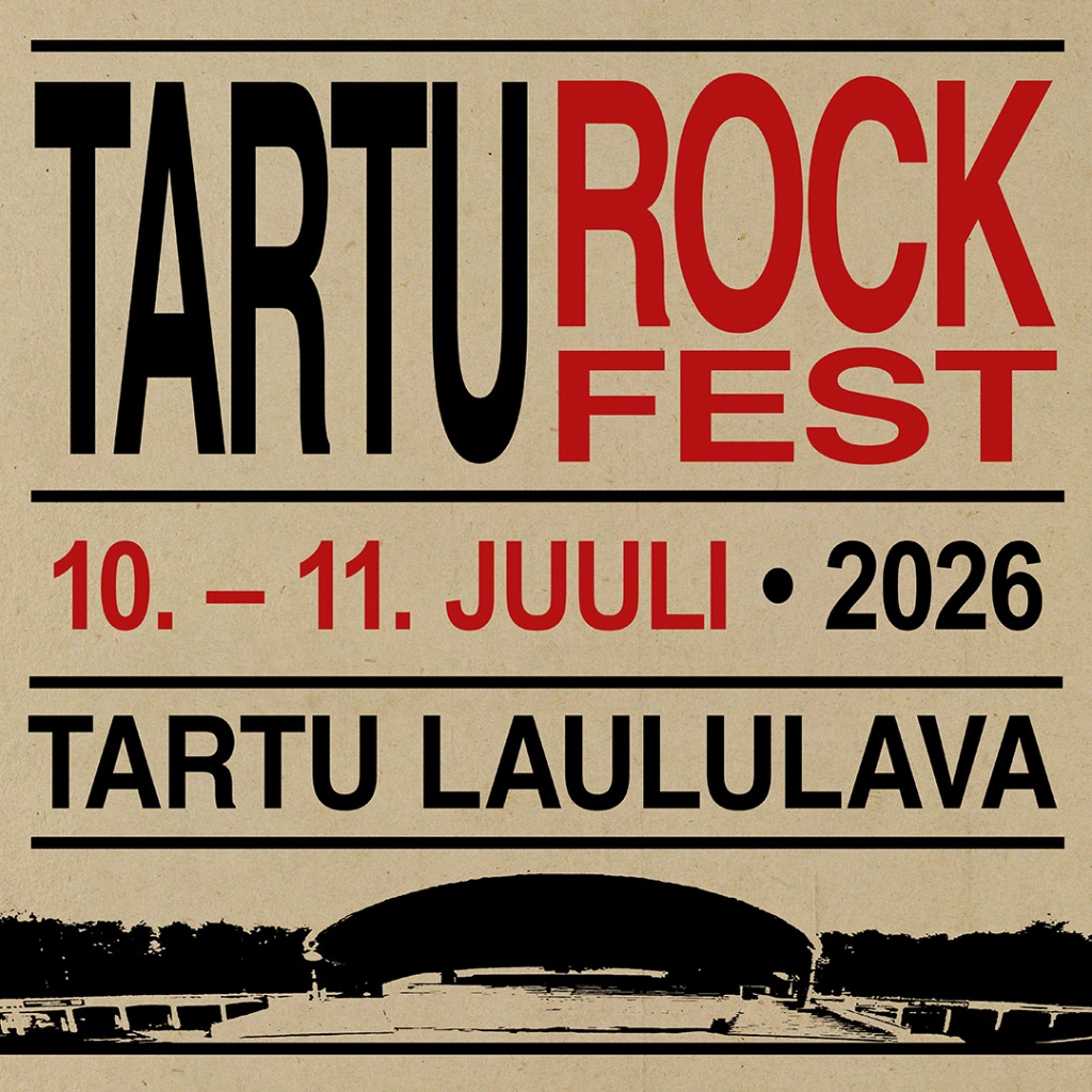 Tartu Rock Fest 2026 Ruudukujuline Plakat